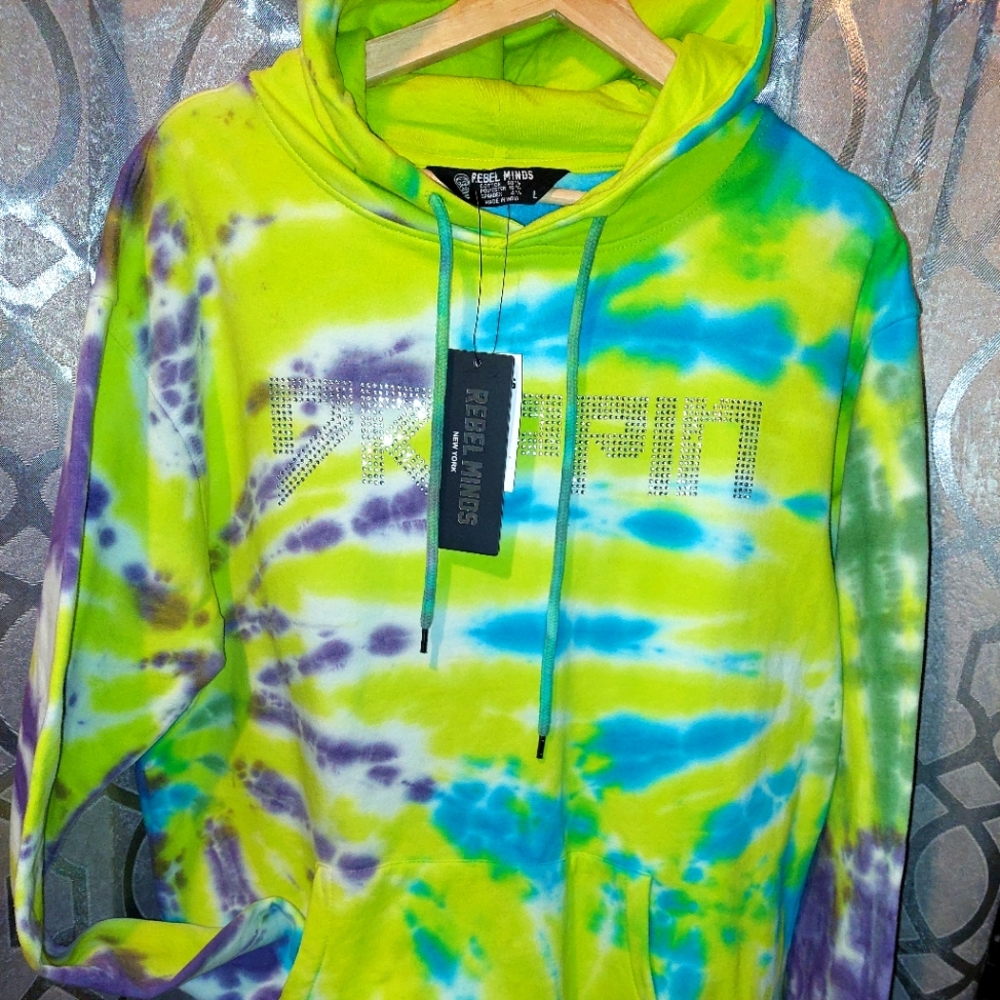 Drippin hooded sweater tiedie